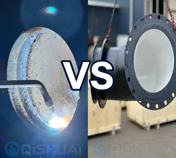 Shandong Qishuai's dybdegående analyse: Udvælgelsesvejledning til kromcarbid-overlægsrør og aluminiumoxid-keramisk forede rør, velegnet til højslidende forhold på tværs af alle industrier